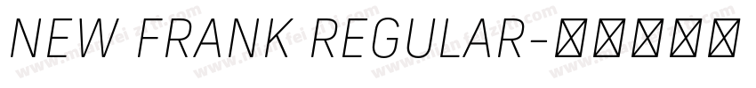NEW FRANK REGULAR字体转换